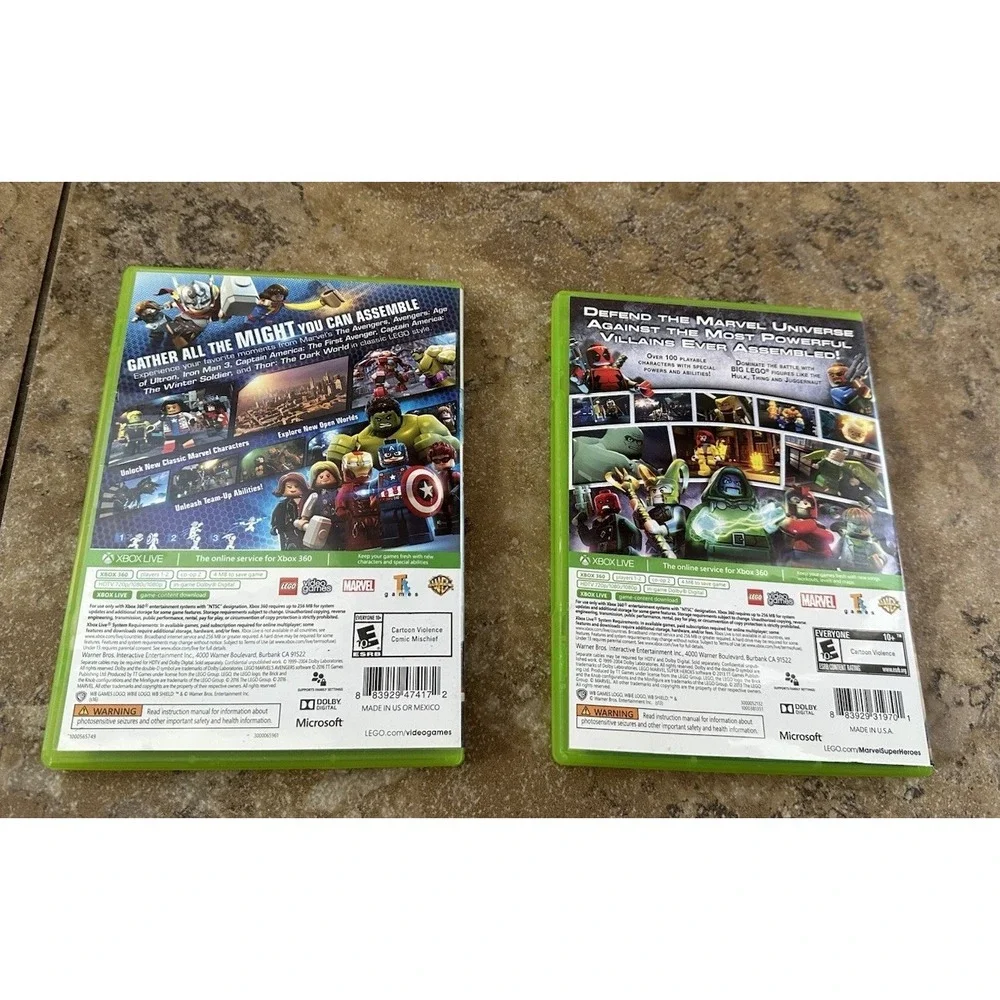 Microsoft Xbox One LEGO Marvel Super Heroes, Marvel Avengers  Lots Of 2